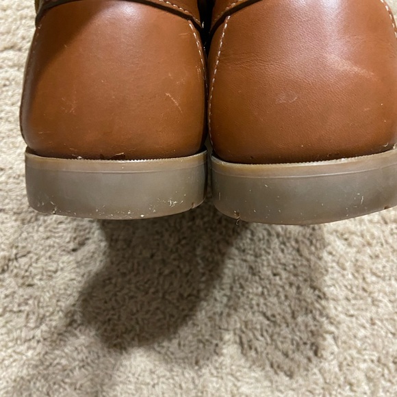 Bass Tan Leather Seafarer Shoes Sz 10.5 W - Picture 6 of 6
